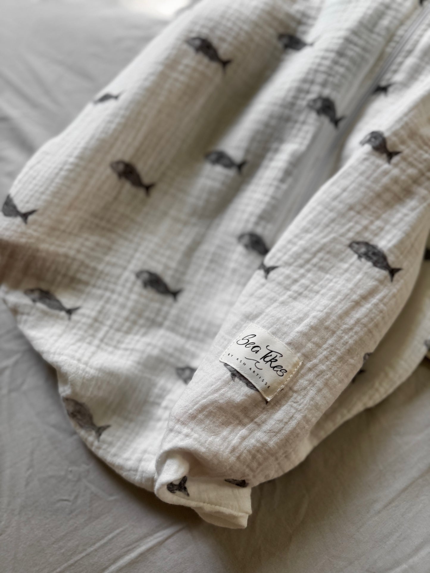 Sea Tikes Snapper Muslin Baby Sleeping Bag