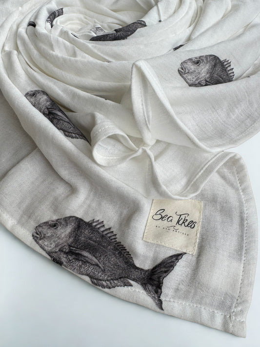 Snapper Baby Muslin Blanket