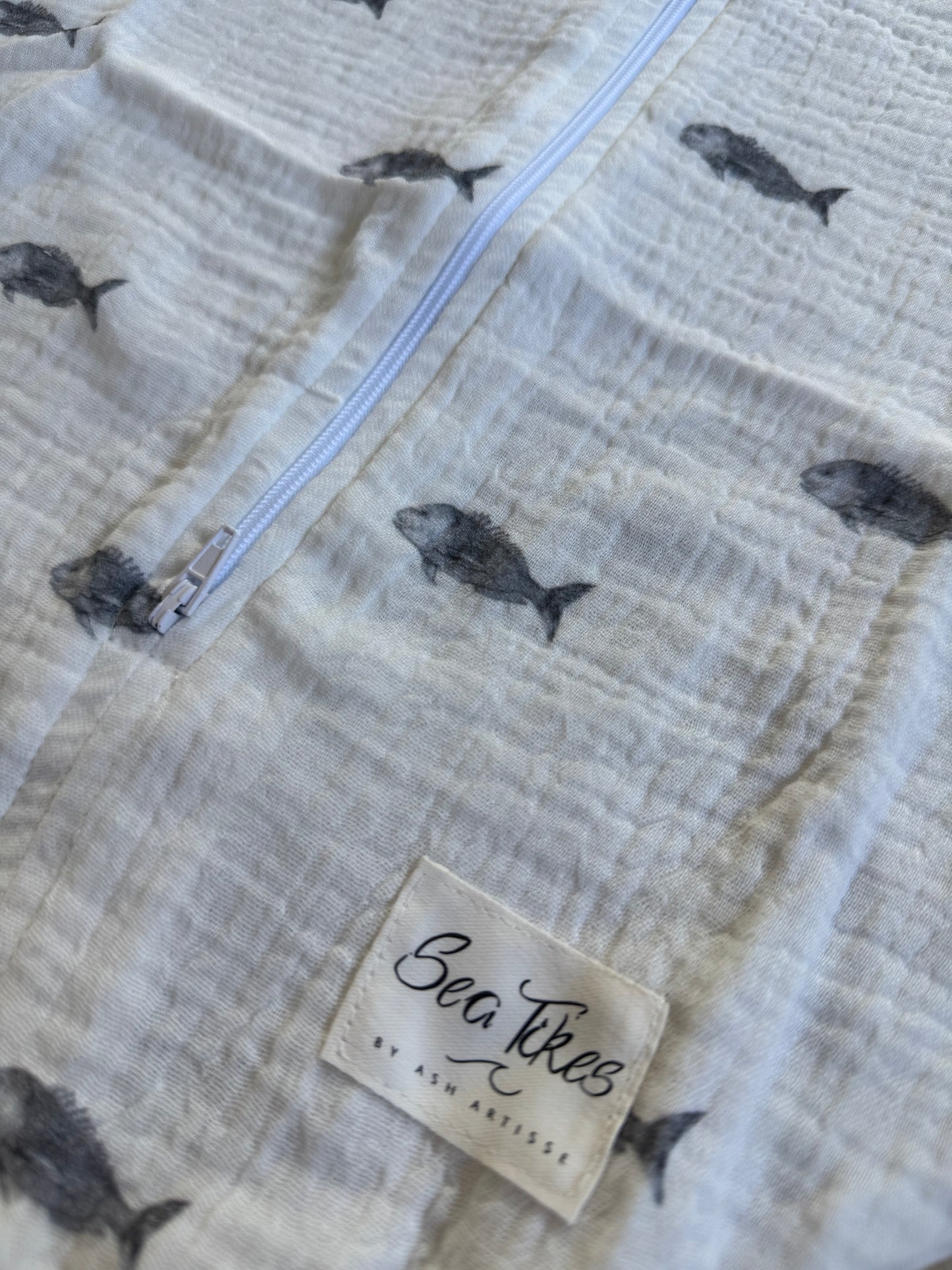 Sea Tikes Snapper Muslin Baby Sleeping Bag
