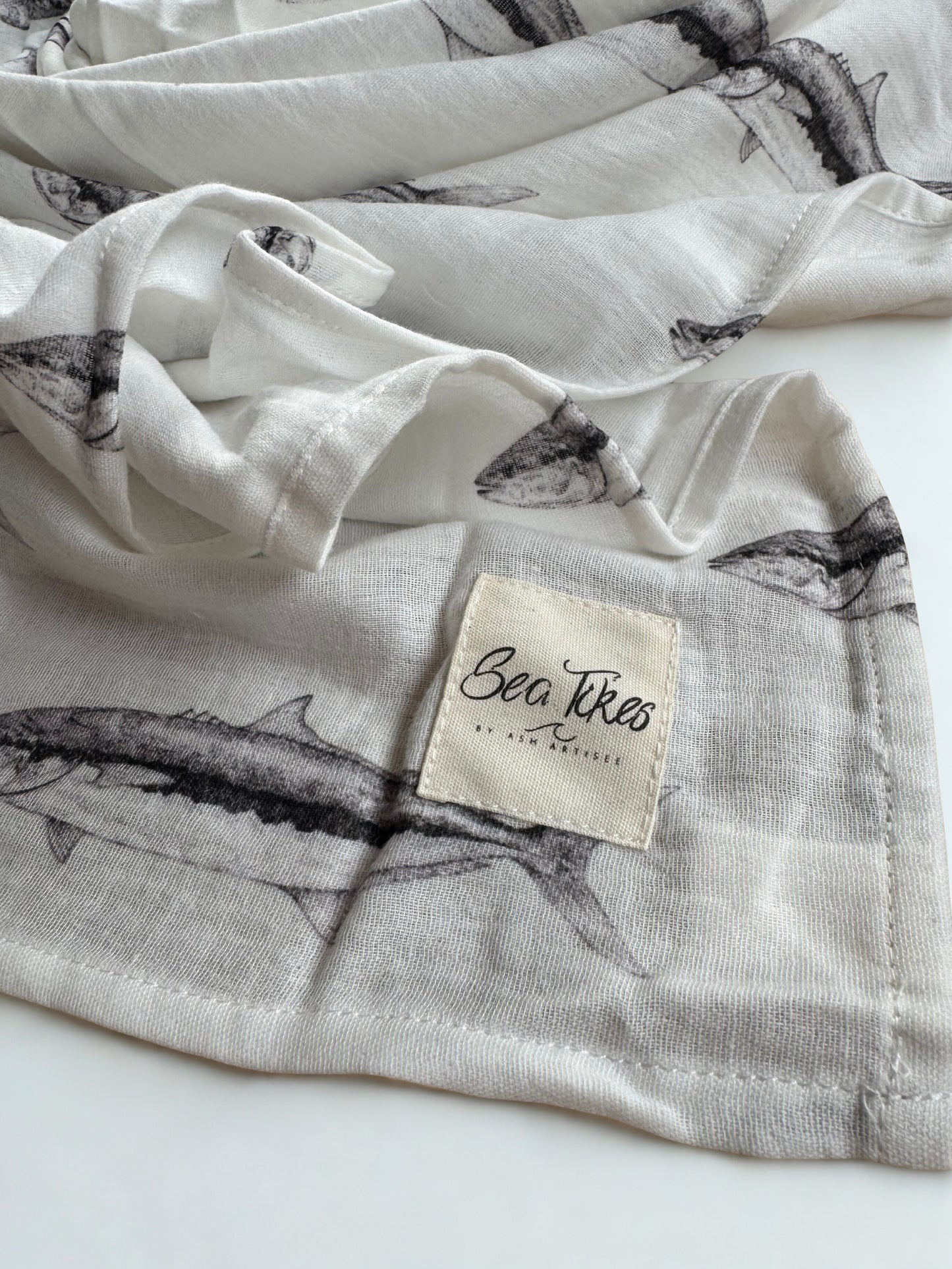Kingfish Baby Muslin Blanket